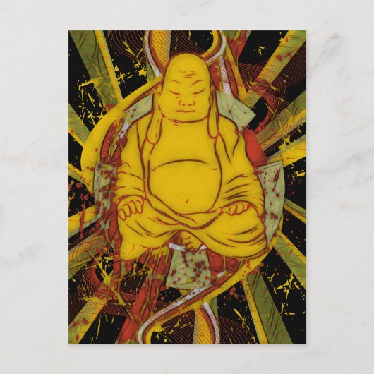 Carte Postale Moine en méditation (Devant)