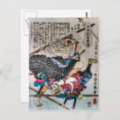 Carte Postale Moine guerrier (Devant / Derrière)