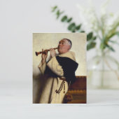 Carte Postale Moine jouant à un Clarinet (Debout devant)