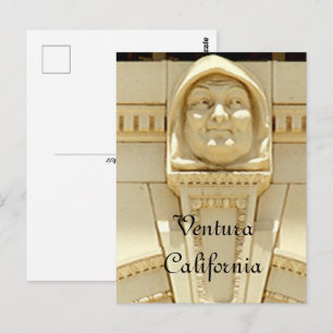 Carte postale - Moine souriant du tribunal