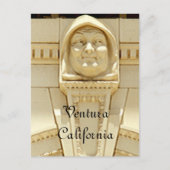 Carte postale - Moine souriant du tribunal (Devant)