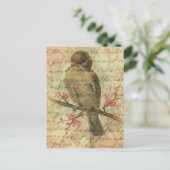 Carte Postale Moineau vintage (Debout devant)