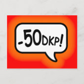 Carte Postale Moins 50 DKP ! (Devant)