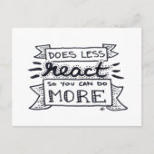 Carte Postale moins c'est plus ? (Devant)