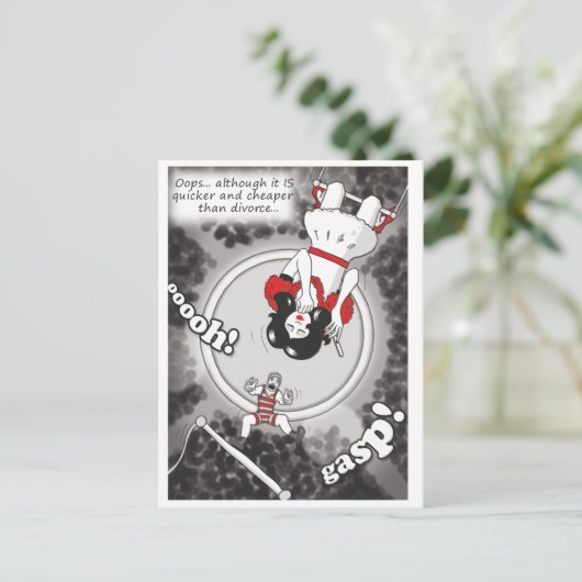 Carte postale 'moins chère et plus rapide que le d (Debout devant)