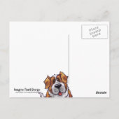 Carte Postale Moins d'aboiement, plus de baguage (Dos)