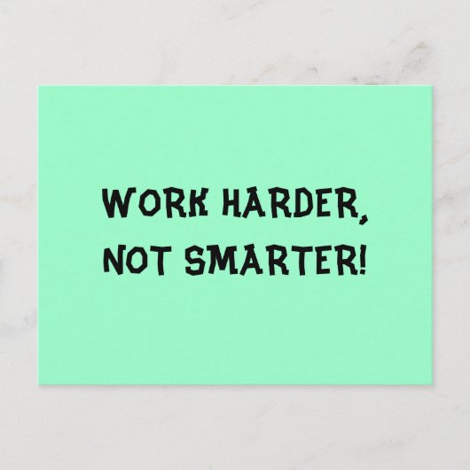 Carte postale moins intelligente (Devant)