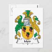 Carte Postale Moir Family Crest (Devant / Derrière)
