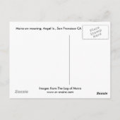 Carte Postale Moira sur amarrage, Angel Island, San Francisco (Dos)