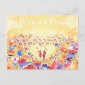 Carte Postale 'Mois De La Fierté - Fleur Avec Fierté (Devant)