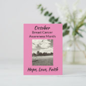 Carte Postale Mois de la sensibilisation au cancer du sein en oc (Debout devant)