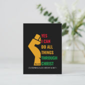 Carte Postale Mois de l'histoire des chrétiens noirs Oui je peux (Debout devant)