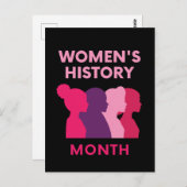 Carte Postale Mois de l'histoire des femmes (Devant / Derrière)