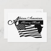 Carte Postale Mois de l'histoire des Noirs (Devant / Derrière)