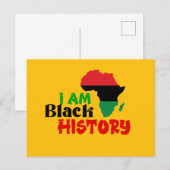 Carte Postale Mois de l'histoire des Noirs (Devant / Derrière)