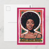Carte Postale Mois de l'histoire des Noirs (Devant / Derrière)