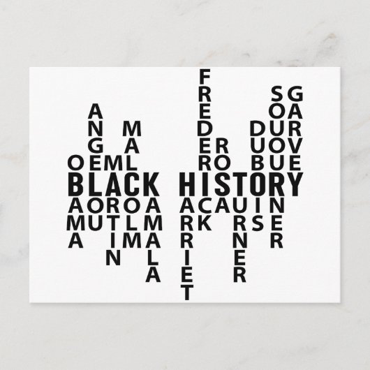 Carte Postale Mois de l'histoire des Noirs (Devant)