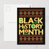 Carte Postale Mois de l'histoire des Noirs (Devant / Derrière)