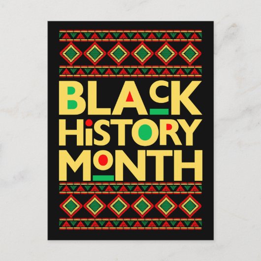 Carte Postale Mois de l'histoire des Noirs (Devant)