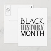 Carte Postale Mois de l'histoire des Noirs (Devant / Derrière)