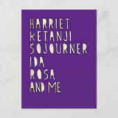Carte Postale Mois de l'histoire des Noirs, femmes noires célèbr (Devant)