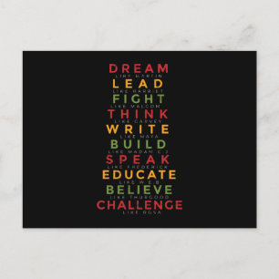 Carte Postale Mois de l'histoire noire