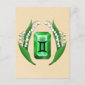 Carte Postale Mois de naissance Mai Gemini (Devant)