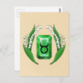 Carte Postale Mois de naissance mai Taurus (Devant / Derrière)