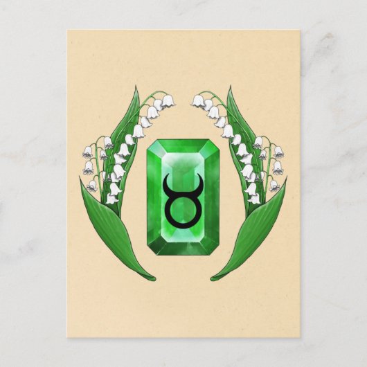 Carte Postale Mois de naissance mai Taurus (Devant)