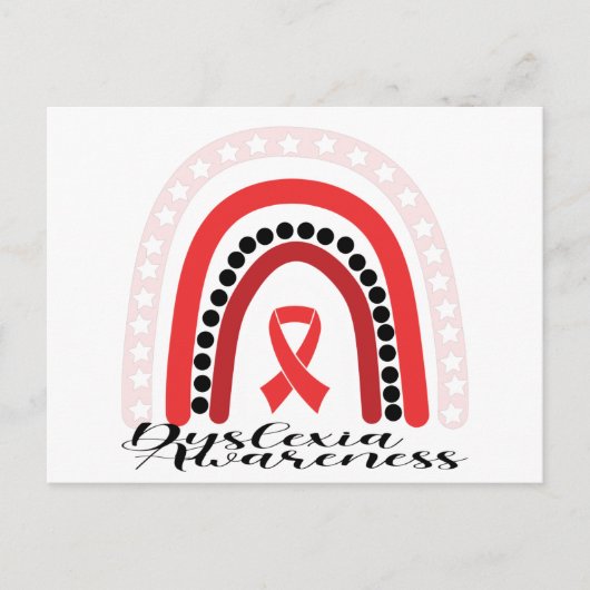 Carte Postale Mois de sensibilisation à la dyslexie (Devant)