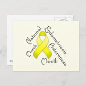 Carte postale Mois de sensibilisation à l'endométr (Devant / Derrière)