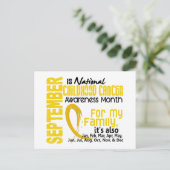 Carte Postale Mois De Sensibilisation Au Cancer Chez L'Enfance P (Debout devant)