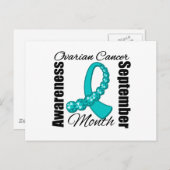 Carte Postale Mois de sensibilisation au cancer de l'ovaire Ruba (Devant / Derrière)