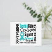 Carte Postale Mois de sensibilisation au cancer de l'ovaire v1 (Debout devant)