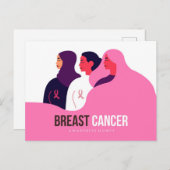 Carte Postale Mois de sensibilisation au cancer du sein (Devant / Derrière)