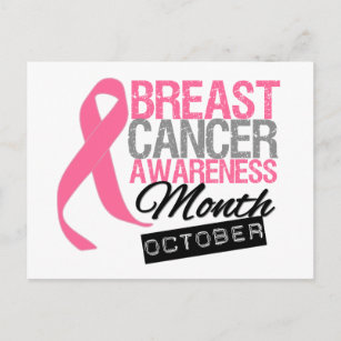 Carte Postale Mois de sensibilisation au cancer du sein Octobre