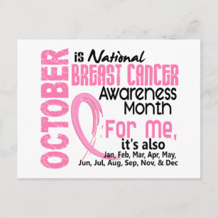 Carte Postale Mois de sensibilisation au cancer du sein tous les