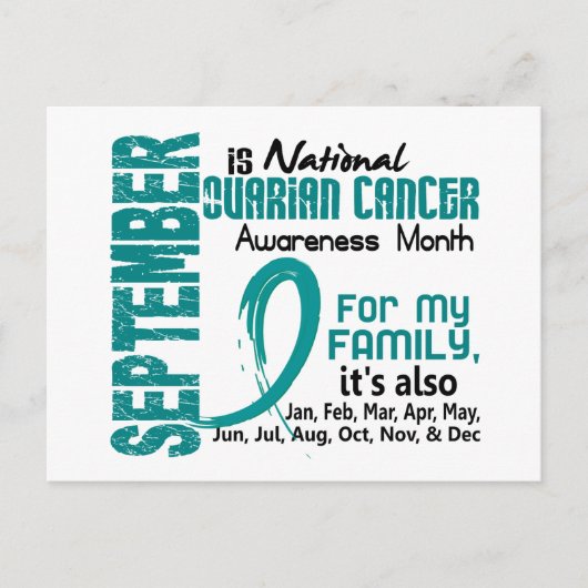 Carte Postale Mois De Sensibilisation Au Cancer Ovarien Pour Ma (Devant)