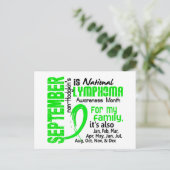 Carte Postale Mois de sensibilisation au lymphome de non-Hodgkin (Debout devant)