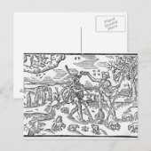Carte Postale Mois de septembre 'Les Chevaliers de Calender' (Devant / Derrière)