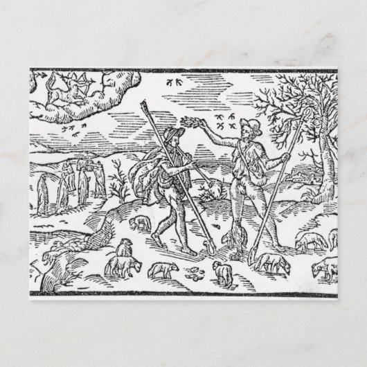 Carte Postale Mois de septembre 'Les Chevaliers de Calender' (Devant)