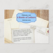 Carte postale Mois des lettres (Devant)