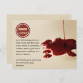 Carte postale Mois des lettres 2017 (Devant / Derrière)