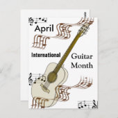 Carte Postale Mois international de la guitare (Devant / Derrière)