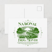 Carte Postale Mois national de la grenouille (Devant / Derrière)