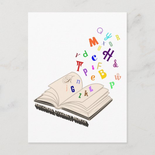 Carte Postale Mois national de l'alphabétisation (Devant)