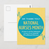 Carte Postale Mois national des infirmières (Devant / Derrière)