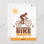 Carte Postale Mois national des vélos (Devant / Derrière)