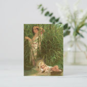 Carte Postale Moïse Bébé Et Le Nil (Debout devant)