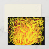 Carte Postale Moïse brûle Bush feu l'art prophétique chrétien (Devant / Derrière)